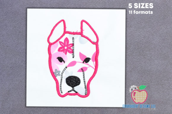 American Pit Bull Terrier Applique