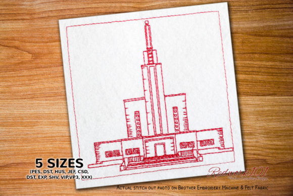 Bern Switzerland Temple Redwork
