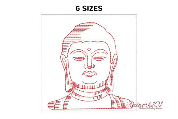 Buddha Face Bluework Embroidery Design Review