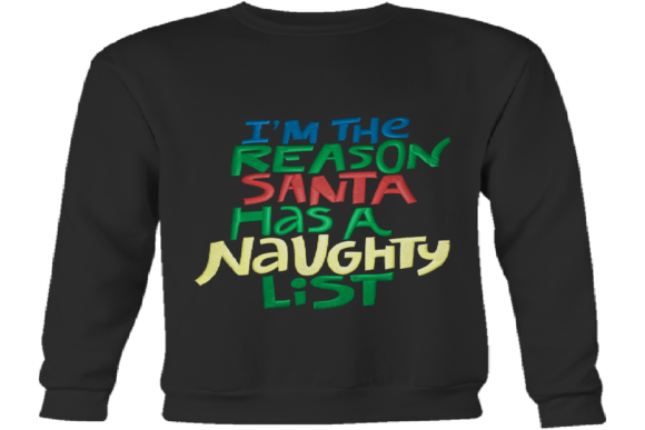 Christmas Naughty Boy or Girl Logo