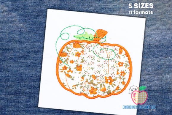 Halloween Pumpkin Applique