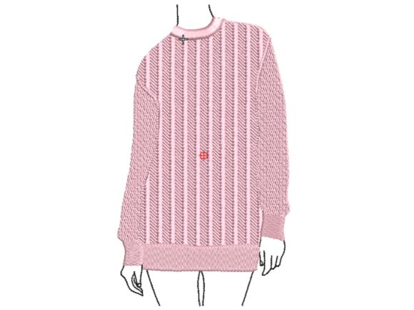 Long Sweater Embroidery Design