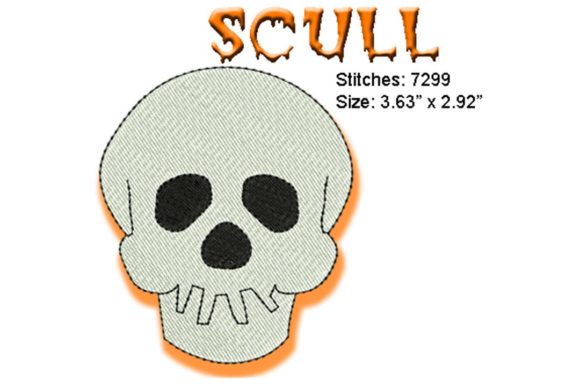 Skull: A Timeless Halloween Embroidery Design