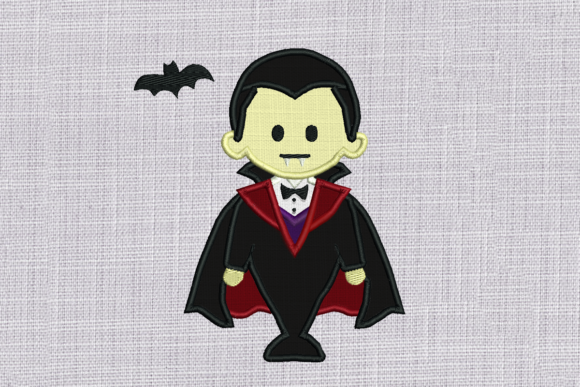 Vampire with Bat Applique Review