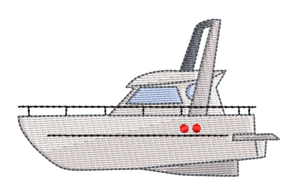 Yacht Embroidery Design